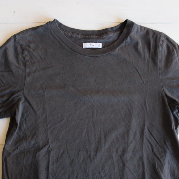 Grey TNA T Shirt 100% Cotton, Size Small - Picture 4 of 5